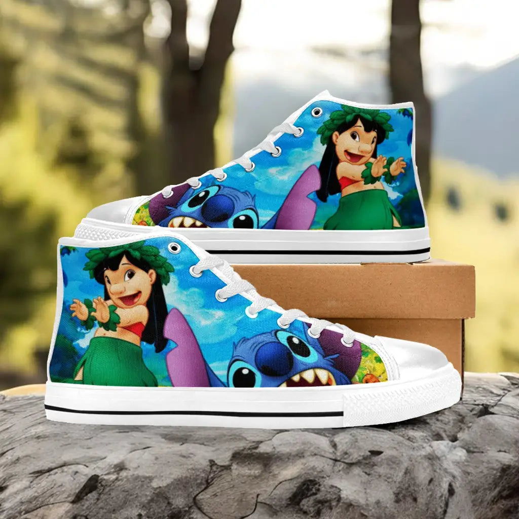 Lilo and Stitch Custom High Top Sneakers Shoes