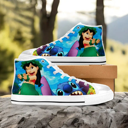 Lilo and Stitch Custom High Top Sneakers Shoes