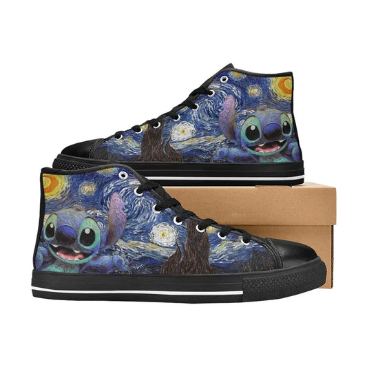 Lilo and Stitch Starry night Shoes High Top Sneakers