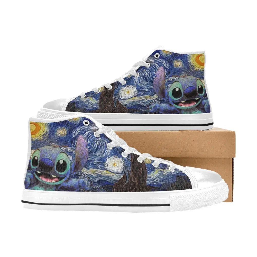 Lilo and Stitch Starry night Shoes High Top Sneakers