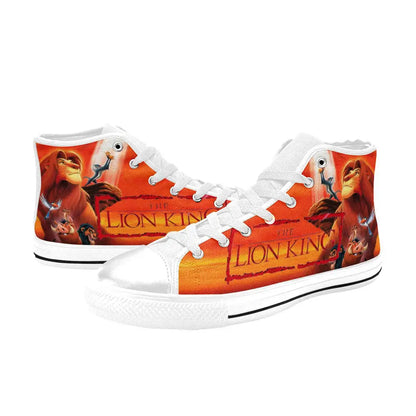 A pair of high-top sneakers with a comfortable and stylish Hakuna Matata design, available in a variety of sizes