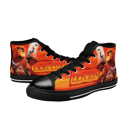 A pair of high-top sneakers with a comfortable and stylish Hakuna Matata design, available in a variety of sizes