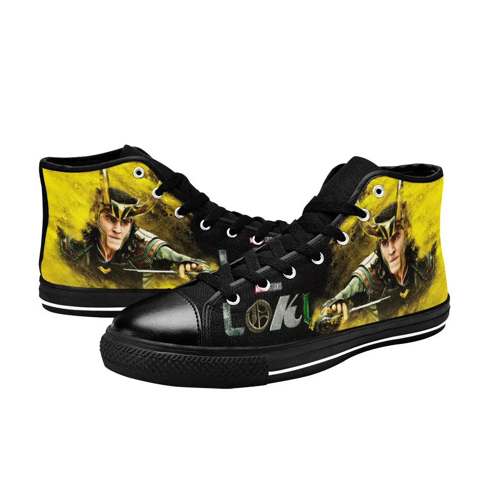 Loki God of Mischief Custom High Top Sneakers Shoes