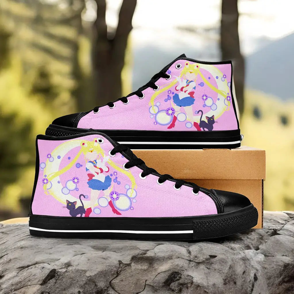 Luna Sailor Moon Custom High Top Sneakers Shoes