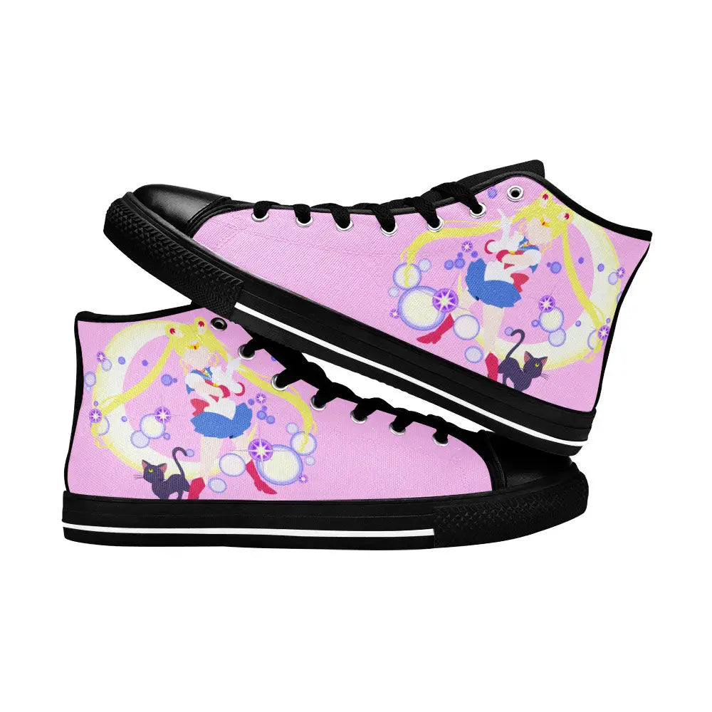 Luna Sailor Moon Custom High Top Sneakers Shoes