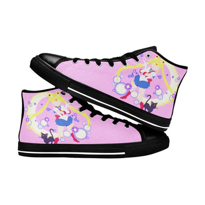 Luna Sailor Moon Custom High Top Sneakers Shoes