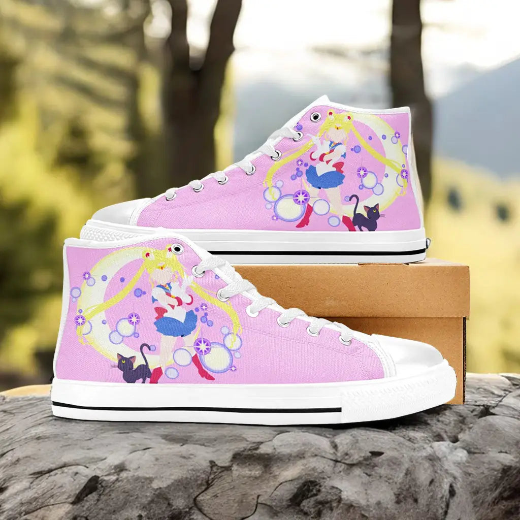 Luna Sailor Moon Custom High Top Sneakers Shoes