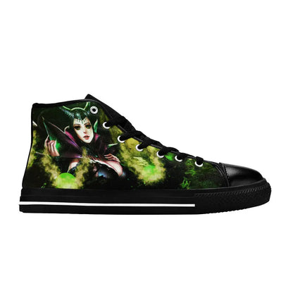 Maleficent Princess Aurora Custom High Top Sneakers Shoes