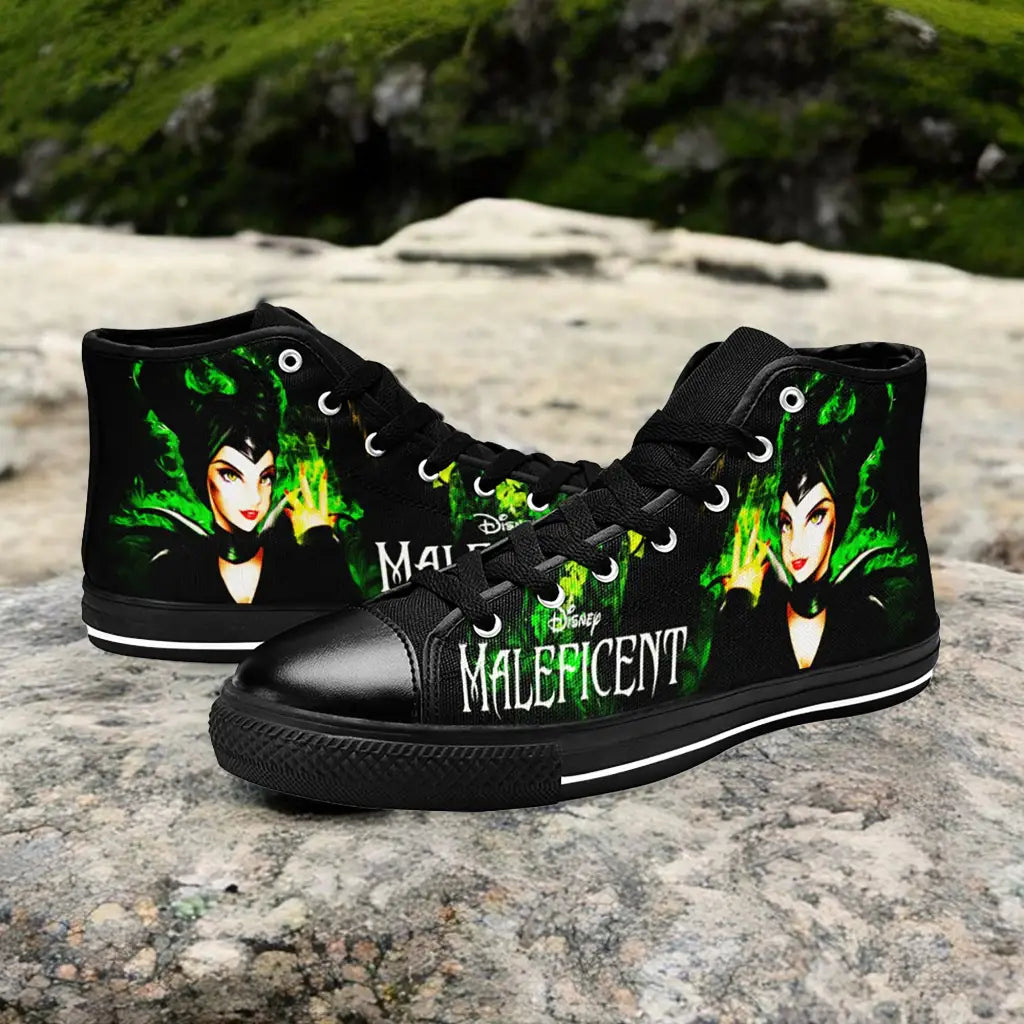 Maleficent Princess Aurora Custom High Top Sneakers Shoes