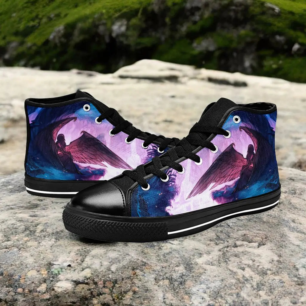 Maleficent Princess Aurora Custom High Top Sneakers Shoes