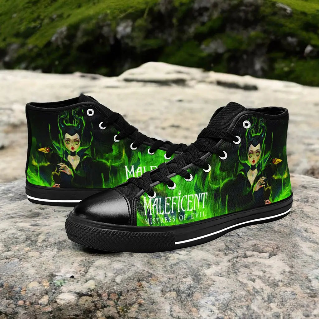 Maleficent Princess Aurora Custom High Top Sneakers Shoes