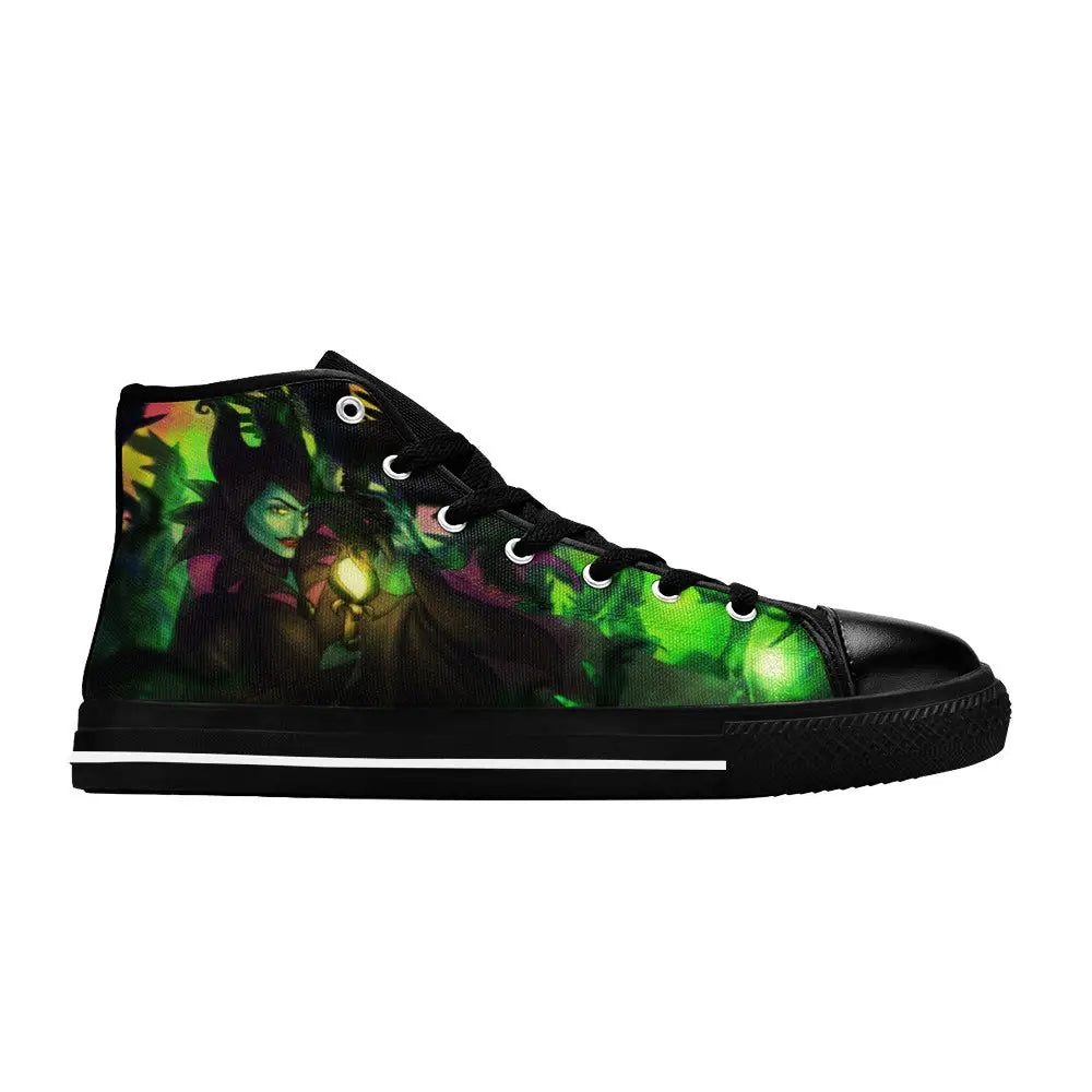 Maleficent Princess Aurora Custom High Top Sneakers Shoes