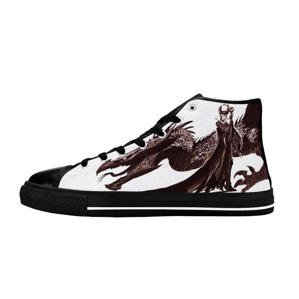 Maleficent Princess Aurora Custom High Top Sneakers Shoes