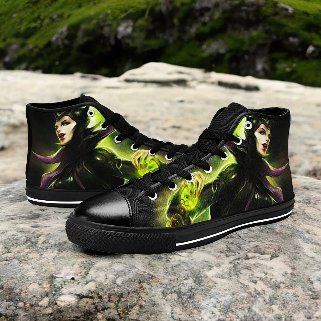 Maleficent Princess Aurora Custom High Top Sneakers Shoes