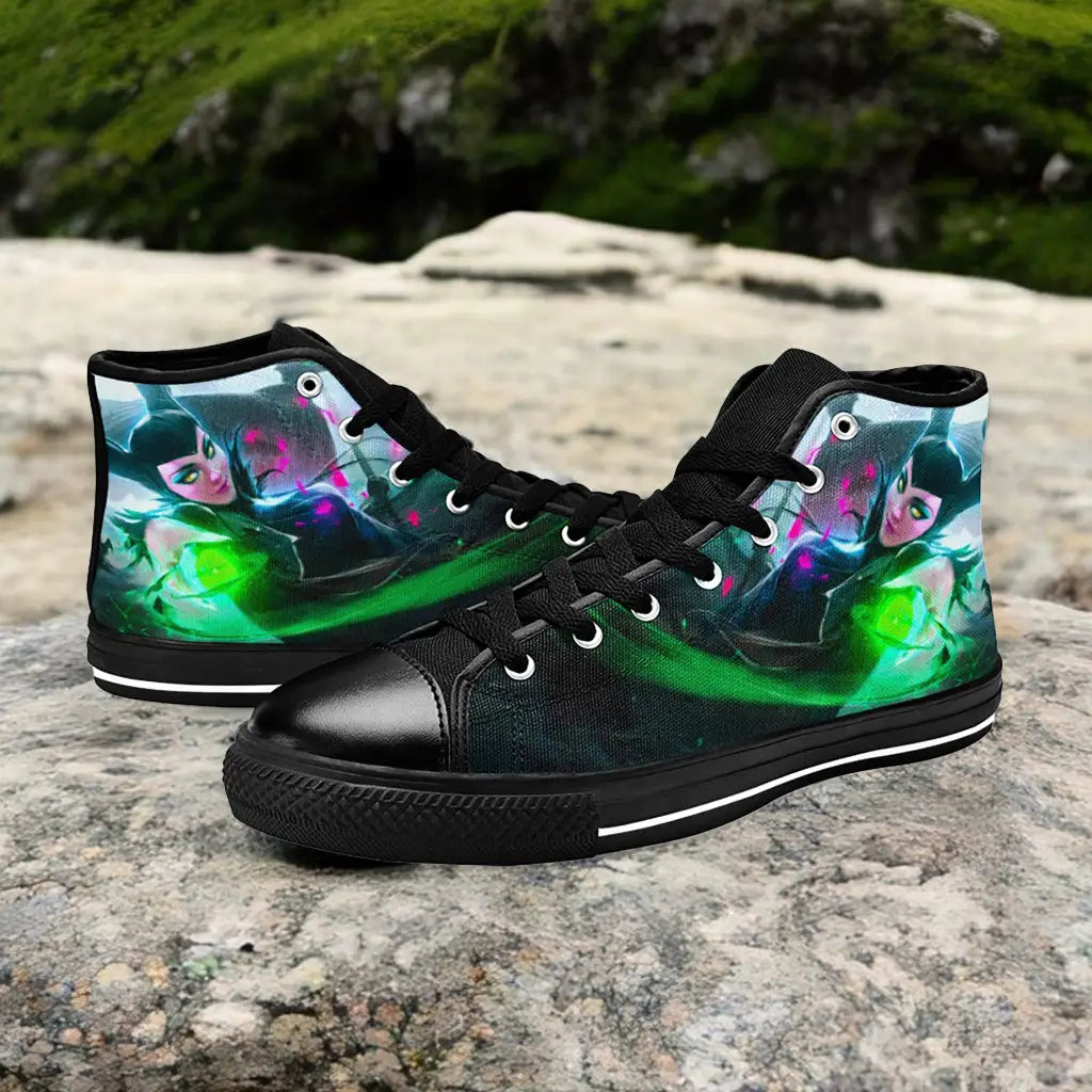 Maleficent Princess Aurora Custom High Top Sneakers Shoes