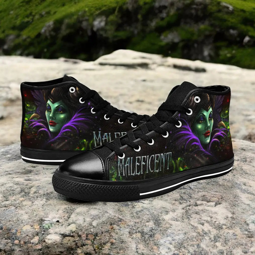 Maleficent Princess Aurora Custom High Top Sneakers Shoes