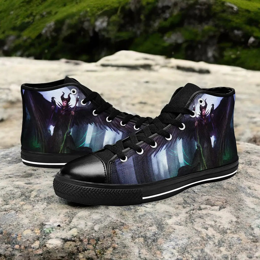 Maleficent Princess Aurora Custom High Top Sneakers Shoes