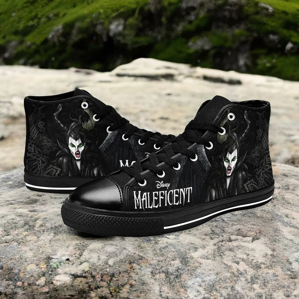 Maleficent Princess Aurora Custom High Top Sneakers Shoes