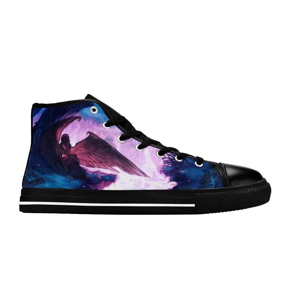 Maleficent Princess Aurora Custom High Top Sneakers Shoes