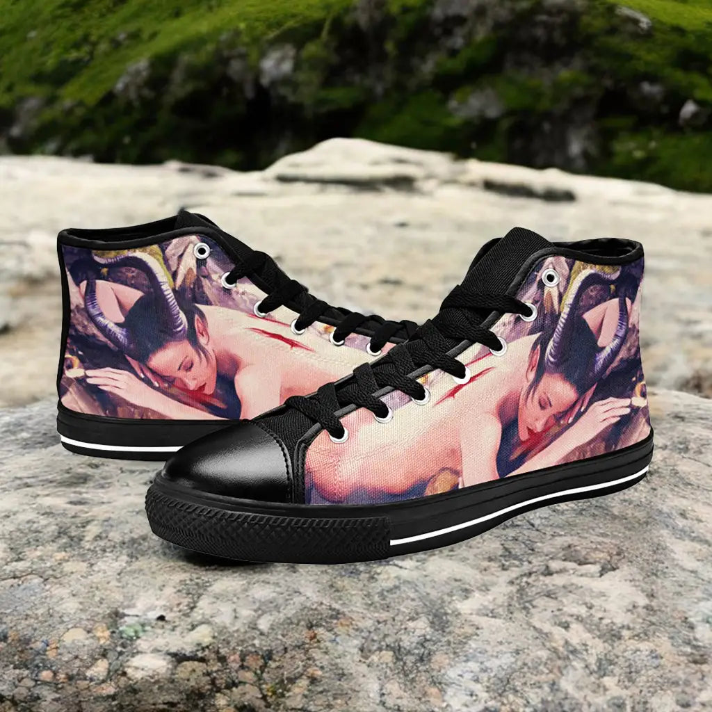 Maleficent Princess Aurora Custom High Top Sneakers Shoes