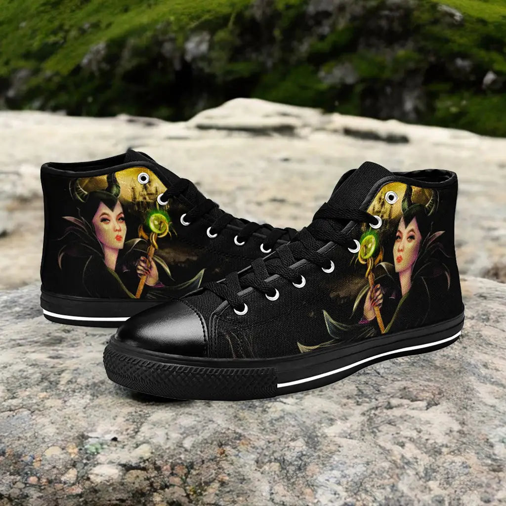 Maleficent Princess Aurora Custom High Top Sneakers Shoes