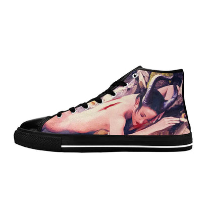 Maleficent Princess Aurora Custom High Top Sneakers Shoes