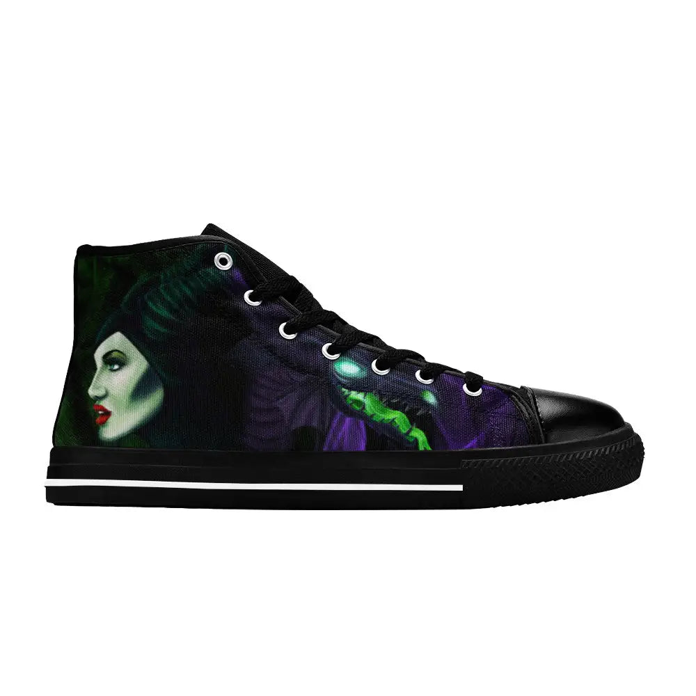 Maleficent Princess Aurora Custom High Top Sneakers Shoes