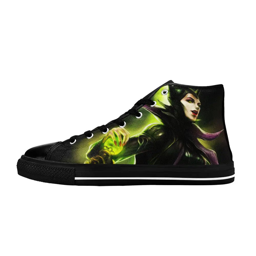 Maleficent Princess Aurora Custom High Top Sneakers Shoes