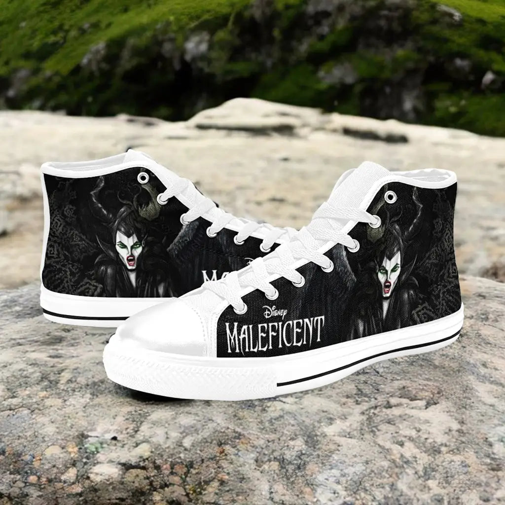 Maleficent Princess Aurora Custom High Top Sneakers Shoes