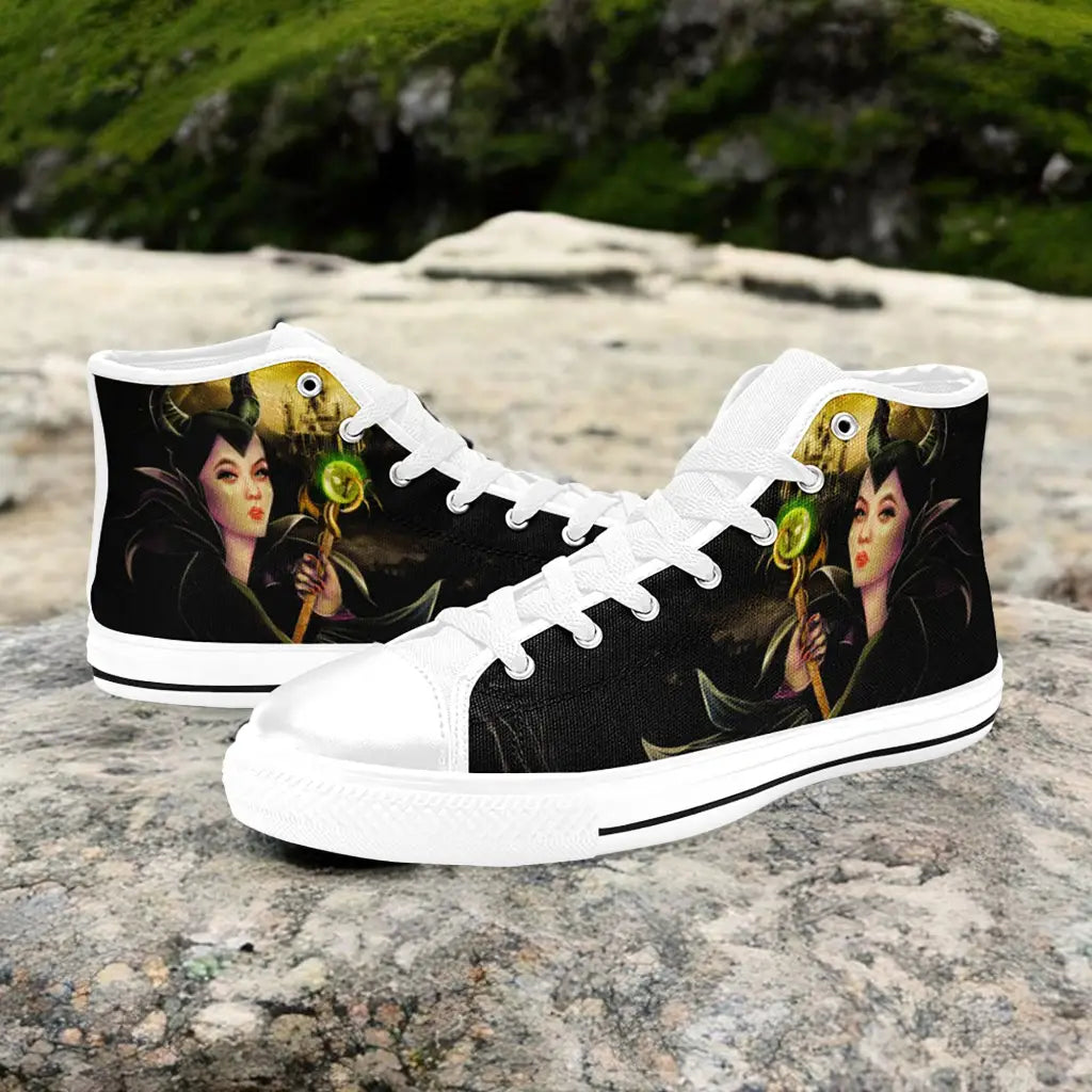 Maleficent Princess Aurora Custom High Top Sneakers Shoes