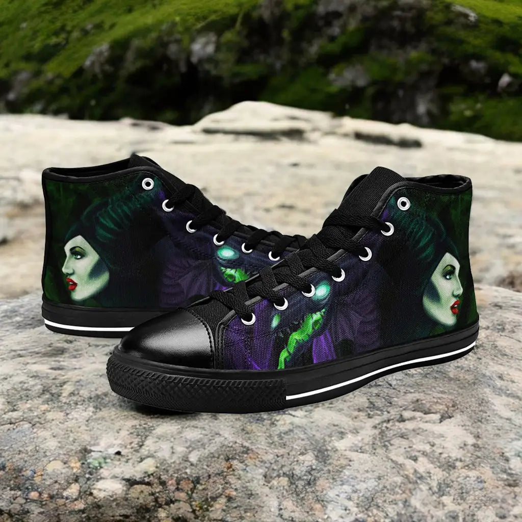 Maleficent Princess Aurora Custom High Top Sneakers Shoes