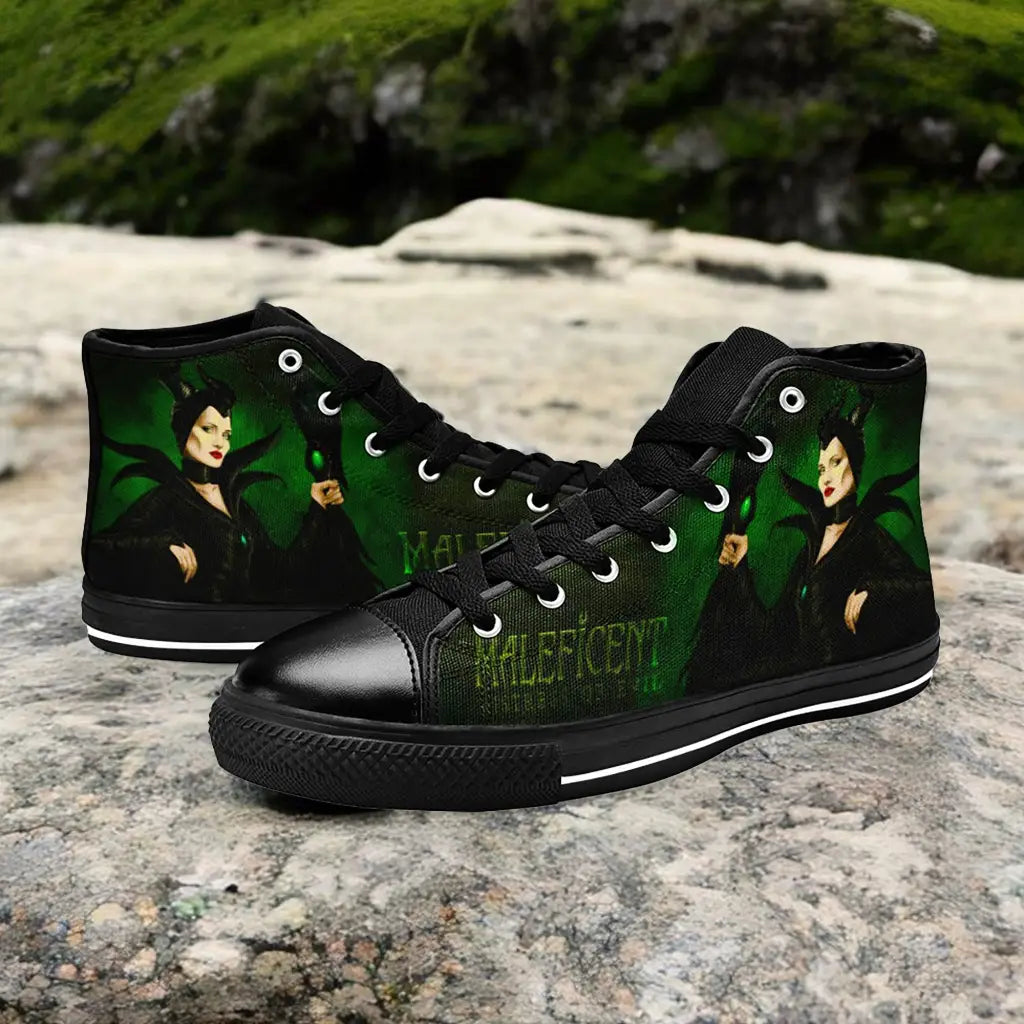 Maleficent Princess Aurora Custom High Top Sneakers Shoes