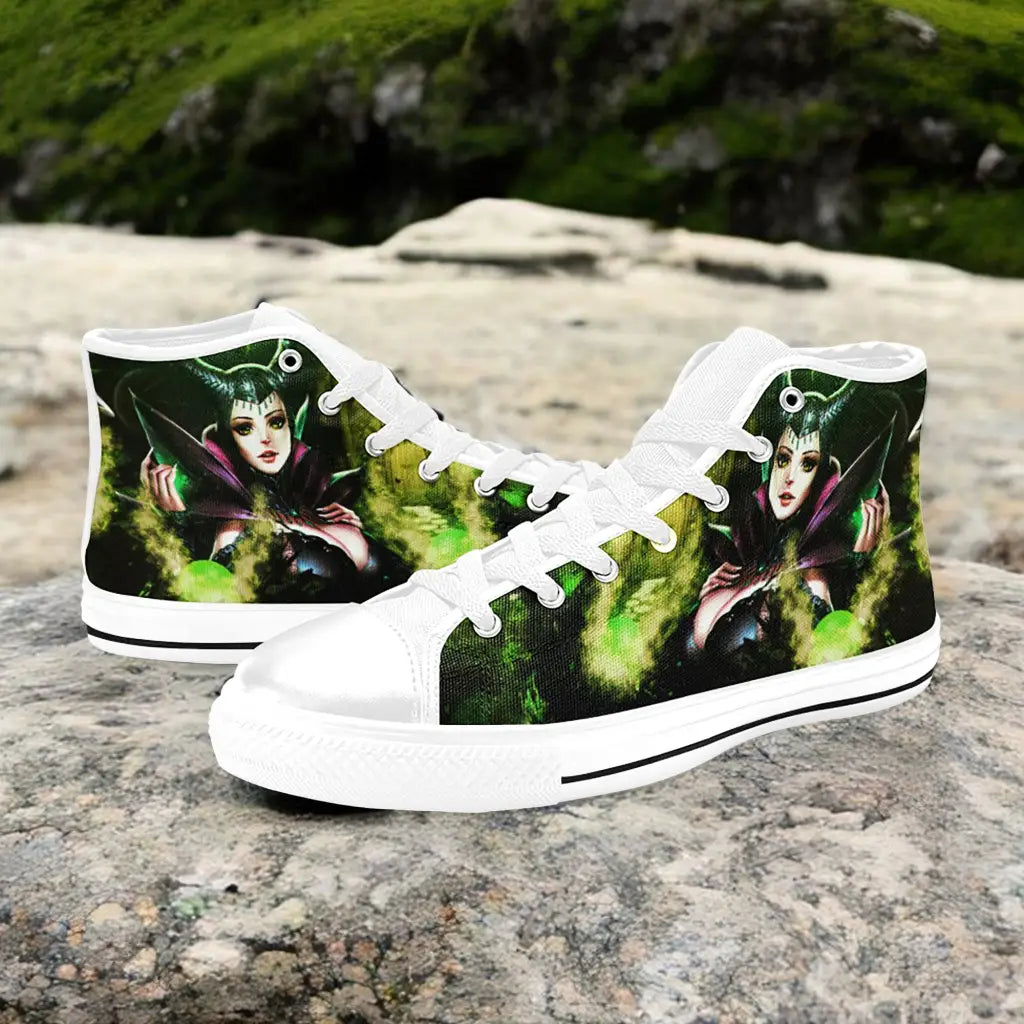 Maleficent Princess Aurora Custom High Top Sneakers Shoes