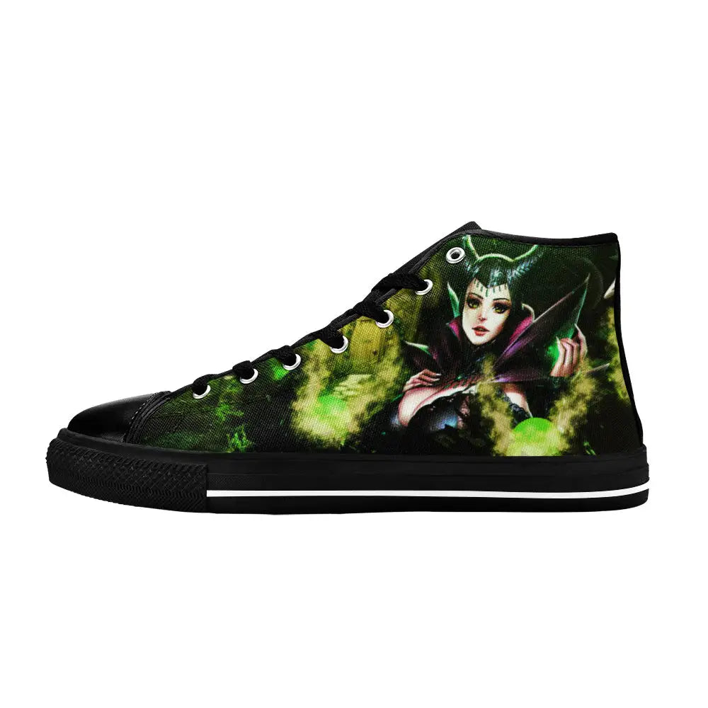 Maleficent Princess Aurora Custom High Top Sneakers Shoes