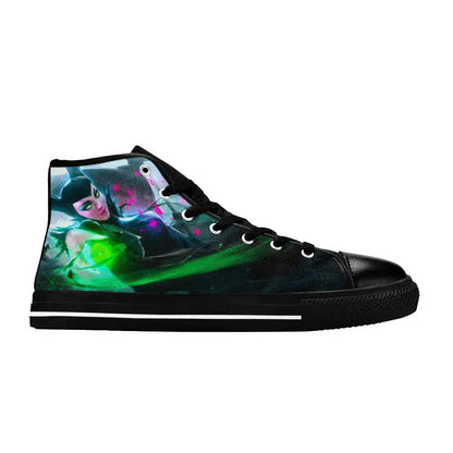 Maleficent Princess Aurora Custom High Top Sneakers Shoes