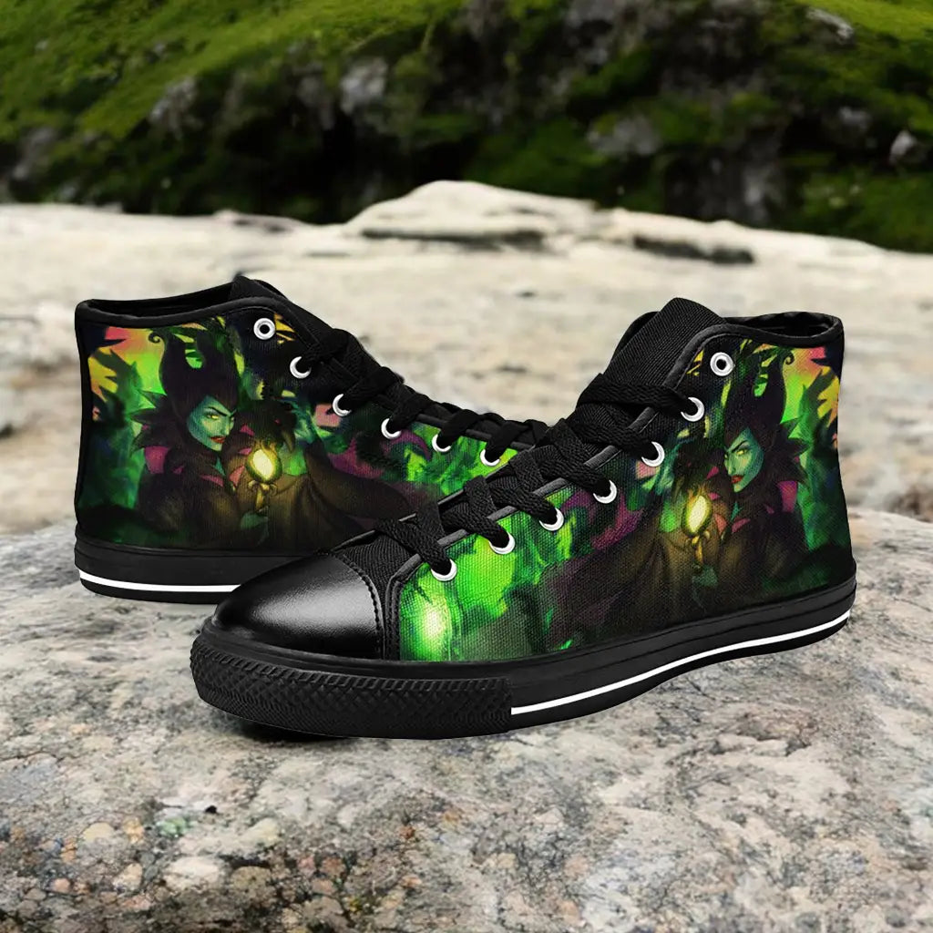 Maleficent Princess Aurora Custom High Top Sneakers Shoes