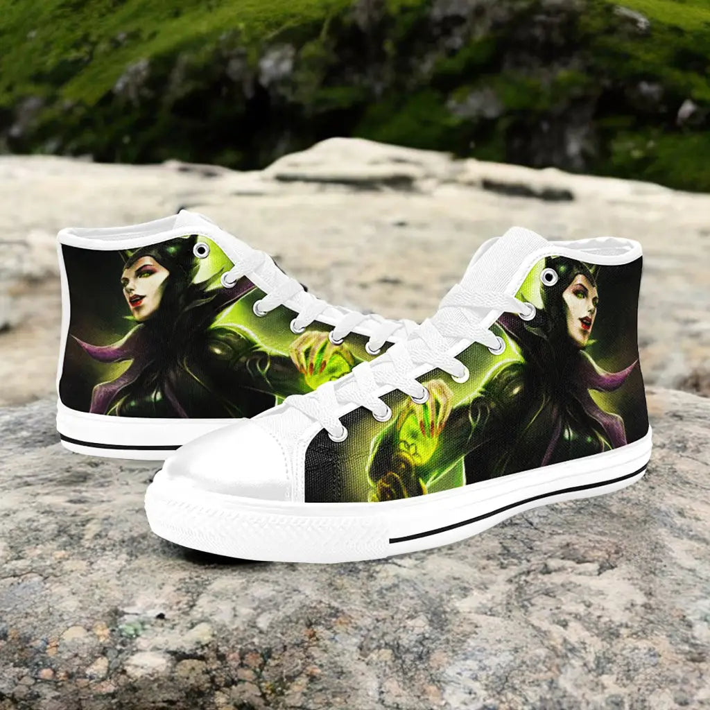 Maleficent Princess Aurora Custom High Top Sneakers Shoes