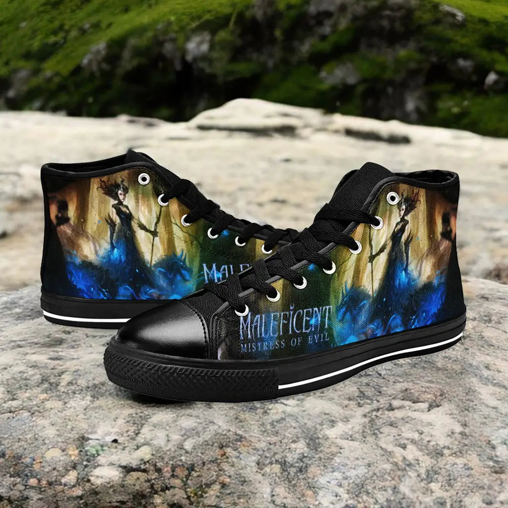 Maleficent Princess Aurora Custom High Top Sneakers Shoes