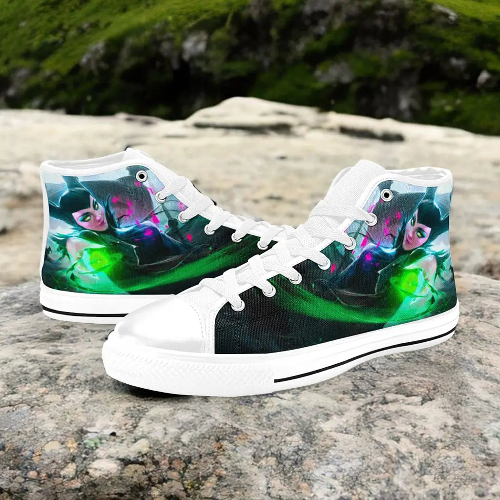 Maleficent Princess Aurora Custom High Top Sneakers Shoes