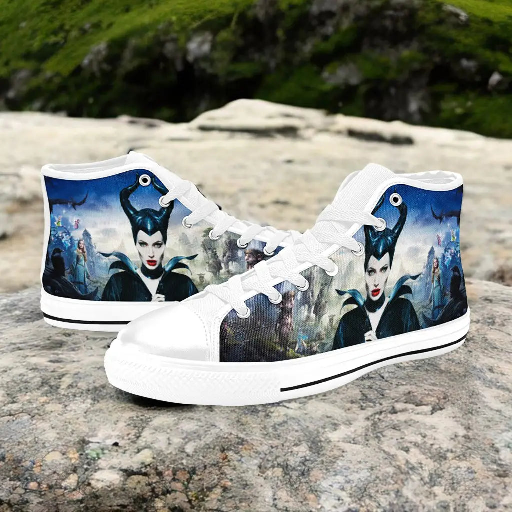 Maleficent Princess Aurora Custom High Top Sneakers Shoes