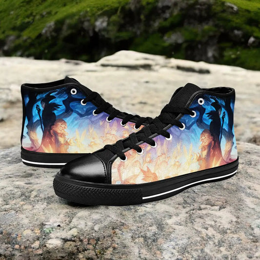 Maleficent Princess Aurora Custom High Top Sneakers Shoes