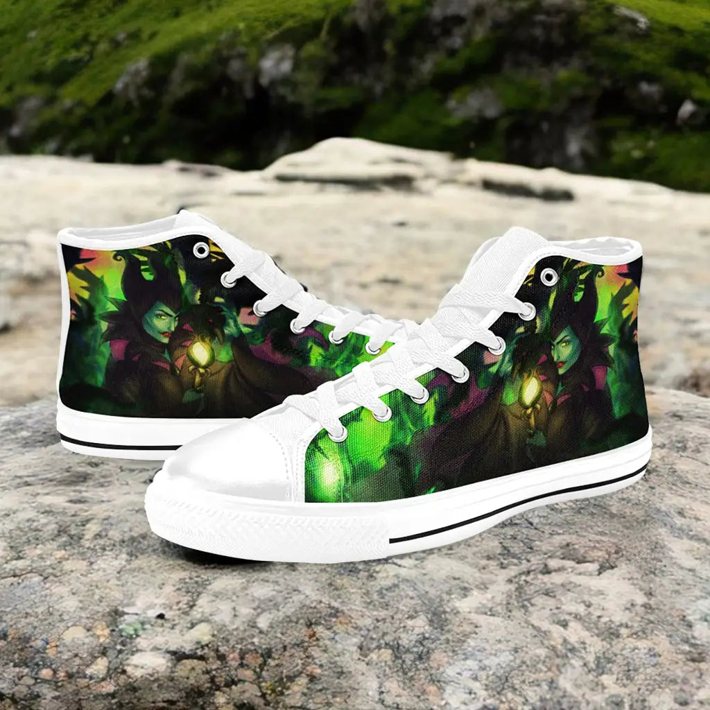 Maleficent Princess Aurora Custom High Top Sneakers Shoes