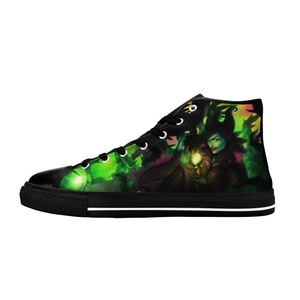 Maleficent Princess Aurora Custom High Top Sneakers Shoes