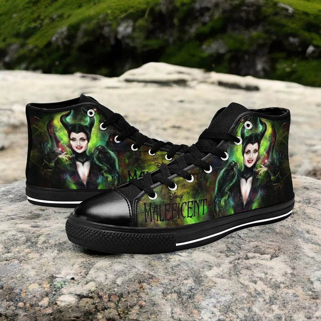 Maleficent Princess Aurora Custom High Top Sneakers Shoes