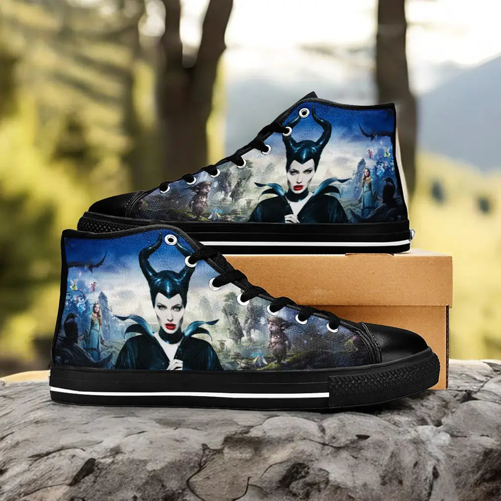 Maleficent Princess Aurora Custom High Top Sneakers Shoes