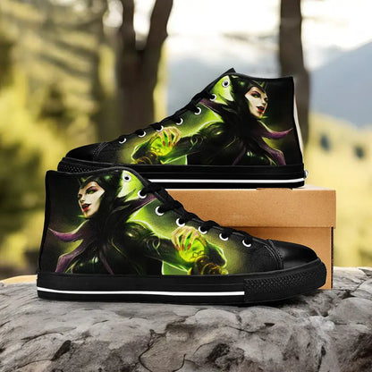 Maleficent Princess Aurora Custom High Top Sneakers Shoes