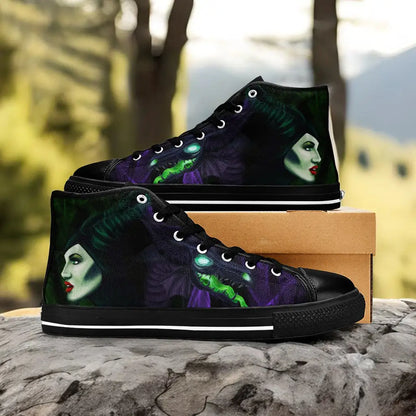 Maleficent Princess Aurora Custom High Top Sneakers Shoes