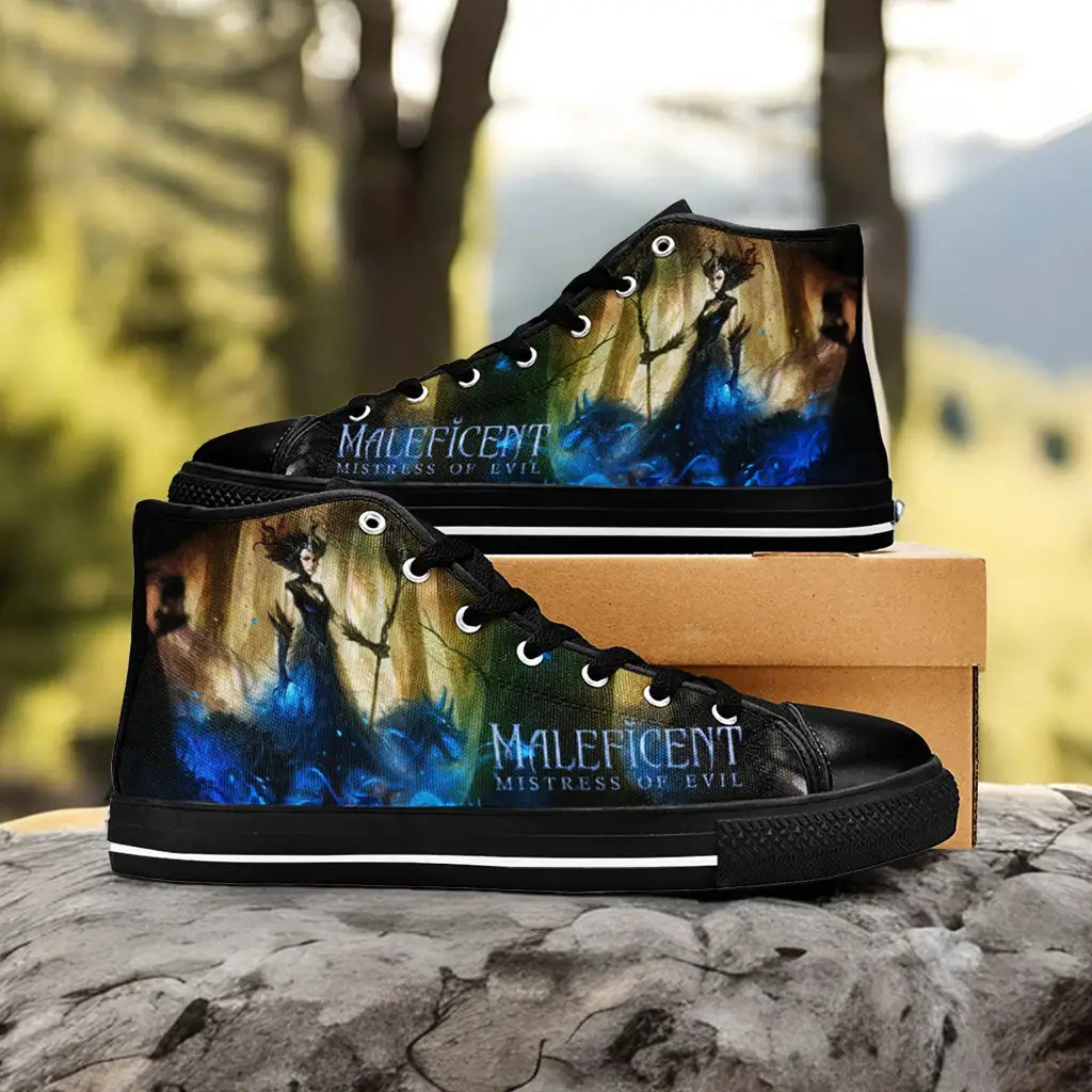 Maleficent Princess Aurora Custom High Top Sneakers Shoes