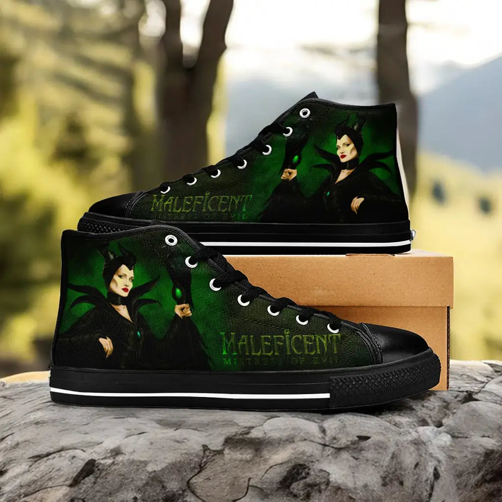 Maleficent Princess Aurora Custom High Top Sneakers Shoes