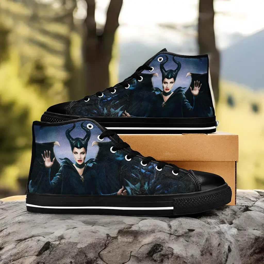 Maleficent Princess Aurora Custom High Top Sneakers Shoes